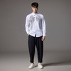 PINLI品立2024秋季新款翅膀烫钻修身衬衫男士商务休闲长袖衬衣潮BG243113045 商品缩略图2