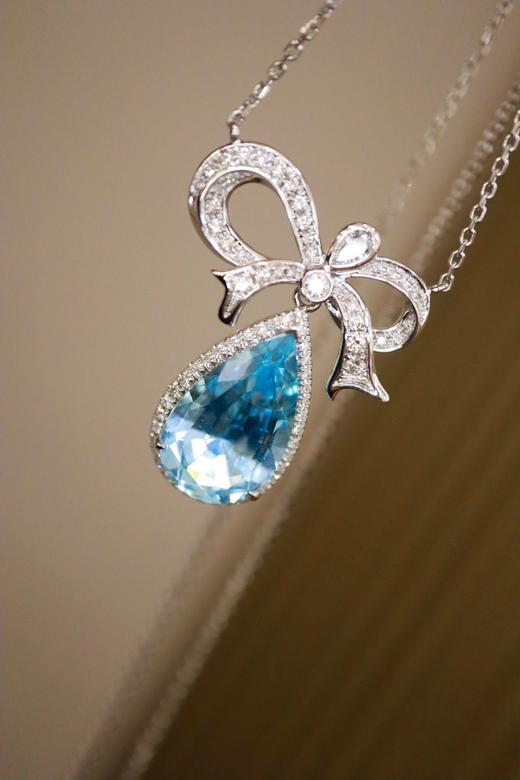 18K海蓝宝石项链 4.71ct 商品图4