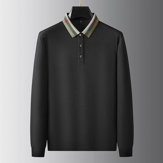 【新款DDA】大依优型大码长袖Polo衫翻领加肥加大肥佬休闲商务宽松透气上衣打底 商品图0