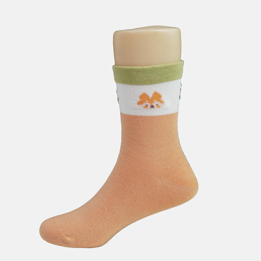 童【2双装 6双6折】丨中童春秋简约卡通童袜中长筒袜子精梳棉袜【2423219】 商品图4