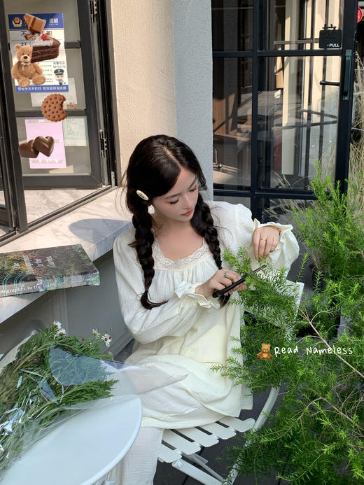 Read Nameless /婴儿棉纱奶白拼蕾丝套装 2024/9/19 商品图13