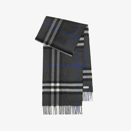 BURBERRY 巴宝莉 男士格纹羊绒围巾 格子 8095206 A1483 商品图0