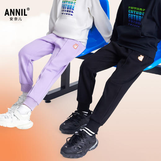 男女童针织长裤冬季新款安奈儿童装EM446585 商品图1