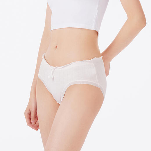 都市丽人内裤舒肤棉三角裤纯棉提花女士内裤LKT3F7 商品图2