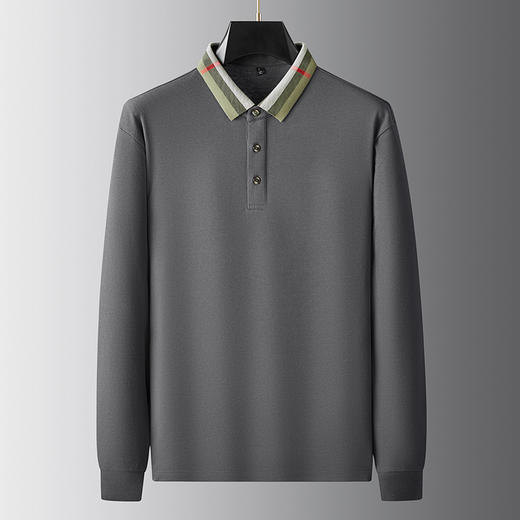 【新款DDA】大依优型大码长袖Polo衫翻领加肥加大肥佬休闲商务宽松透气上衣打底 商品图1