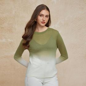 PG643斯尔丽2024秋季新款莱赛尔超细针柔软悬垂吊染工艺宽松版针织上衣