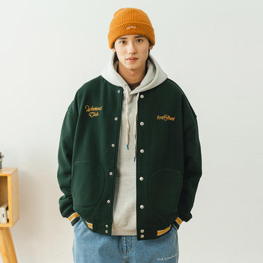 714street潮牌日系棒球服夹克男春季情侣装刺绣防风保暖外套男潮 商品图5