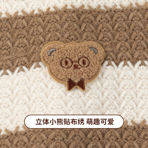 贝贝怡男童条纹毛衣儿童针织衫2024新款秋季套头上衣洋气微立领线衫ZB3DS086 商品图7