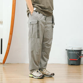 714street日系复古工装裤男2023夏ins潮牌多口袋直筒裤宽松休闲裤