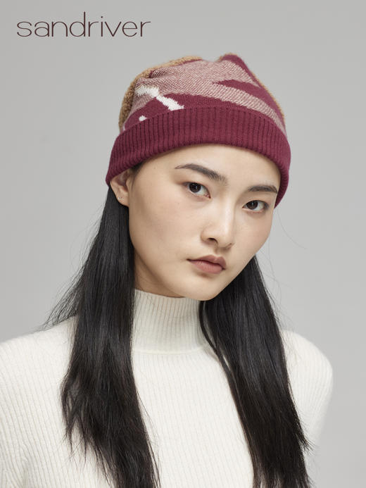 青海羊绒针织帽子SJF96P629N 商品图0