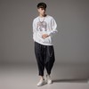 PINLI品立2024秋季新款男士圆领落肩大象烫钻套头卫衣BG243109027 商品缩略图4