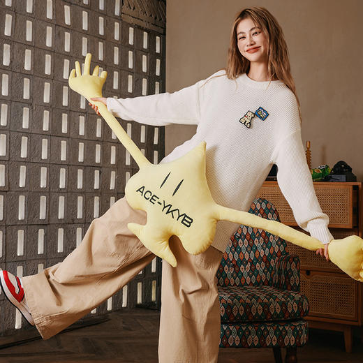 YKYB趣味爆米花魔术贴套头柔软保暖毛衣针织衫 商品图5