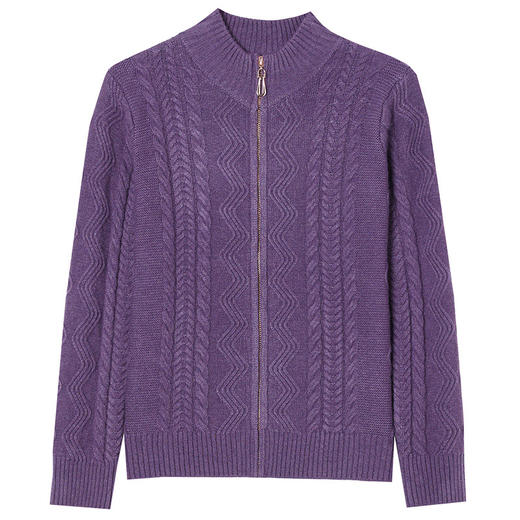 CC-101-Q029新款立领拉链针织开衫女短款宽松休闲外套毛衣保暖毛衫麻花上衣潮 商品图4