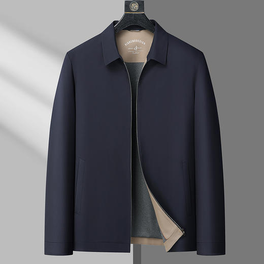 【新款DBW】大依优型大码翻领夹克外套加肥加大肥佬休闲上衣男士胖子商务休闲 商品图0