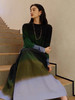 918-1 只此青绿 饿了多吃 细支美丽诺羊毛 渐变针织毛衣 打底衫 自留L 商品缩略图6