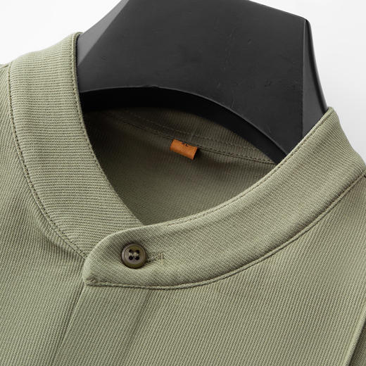 【新中式小立领】【新款DDP】大依优型大码长袖衬衫男装加肥加大体恤大号上衣胖子休闲商务 商品图4