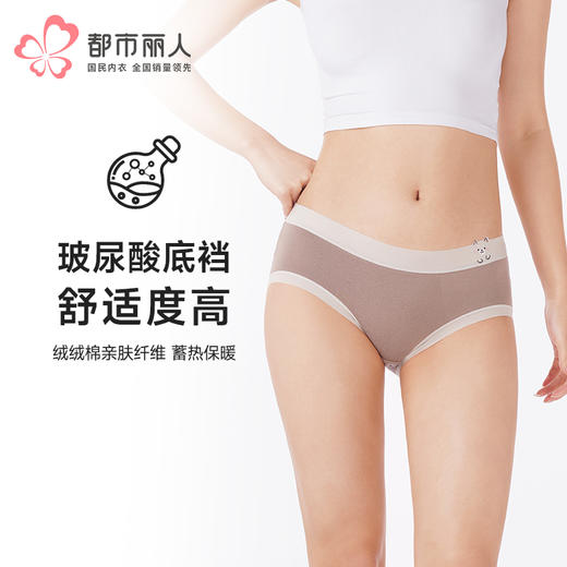 都市丽人内裤纤柔绵平角裤暖绒绒女士内裤LKT5M5 商品图0