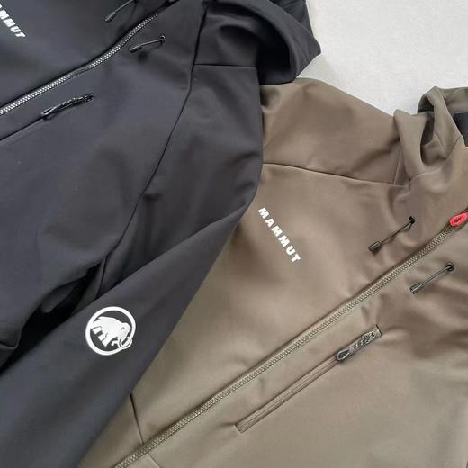 猛犸秋冬红标刺绣透气防风防泼水加绒加厚保暖软壳冲锋衣男外套 商品图6