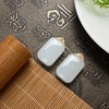 玉美人菲菲HZ#18K和田玉无事牌吊坠约28*19mm- 商品缩略图0