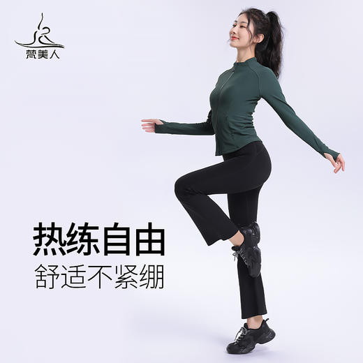 梵美 F2152 瑜伽外套 无胸垫  细罗纹条 商品图2