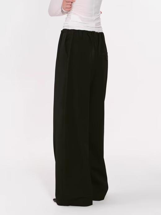 出逃赤岗西/24AWK108/黑色无腰头西装裤 商品图3