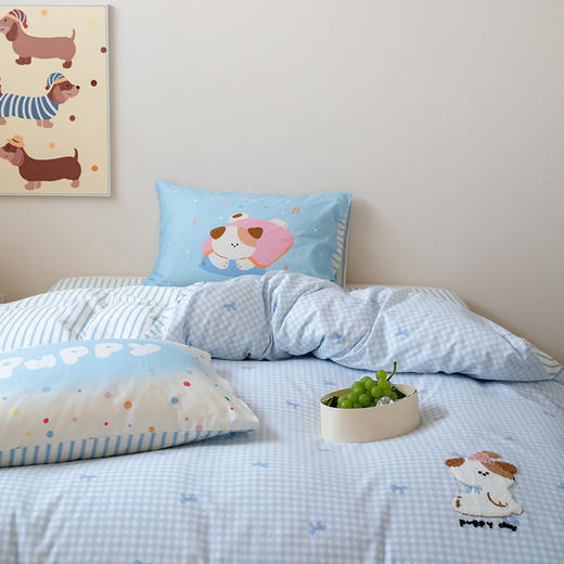 顶柔全棉高密卡通毛巾绣印花四件套-TJ1536 商品图2