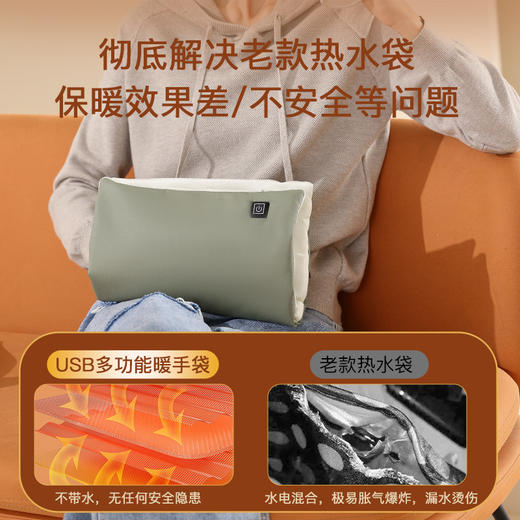 冬季【石墨烯暖手袋】持久恒温电暖手宝 便携暖宝宝多功能取暖器 无水热水袋 商品图2