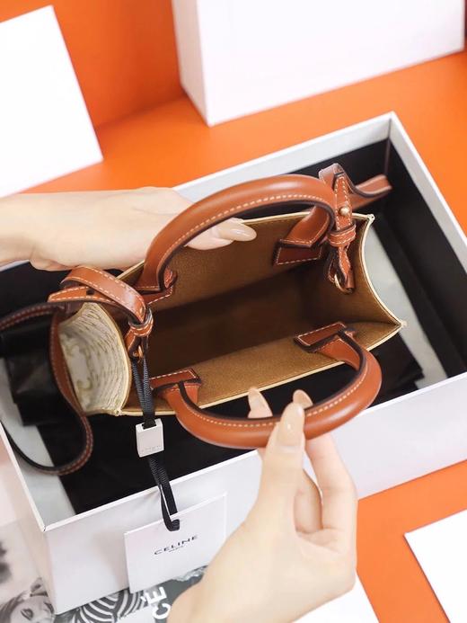 赛琳| 凯旋门老花帆布托特包（CB） 商品图11