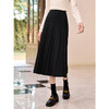 【年终特卖】熙世界美拉德咖色针织半身裙2025秋冬新款复古高腰a字百褶裙子 商品缩略图1