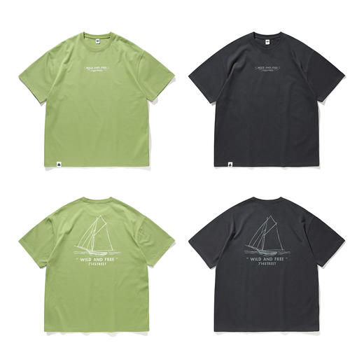 714street潮牌印花短袖T恤男2024夏季新款重磅打底衫情侣复古体恤 商品图4