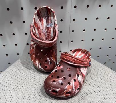 CROCS洞洞鞋 经典大理石花纹Clog 深土灰/彩色206867-2FM 商品图0