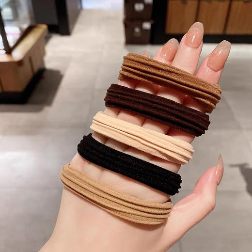 【家居百货】9.9元直接到手100根！升级版【美拉德高马尾头绳】质量嘎嘎好！ 商品图3