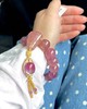 粉碧玺猫眼手链。15MM 96.35克 商品缩略图7
