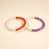 珠事吉祥 原创精品6mm天然白水晶/紫晶/南红手串 商品缩略图1