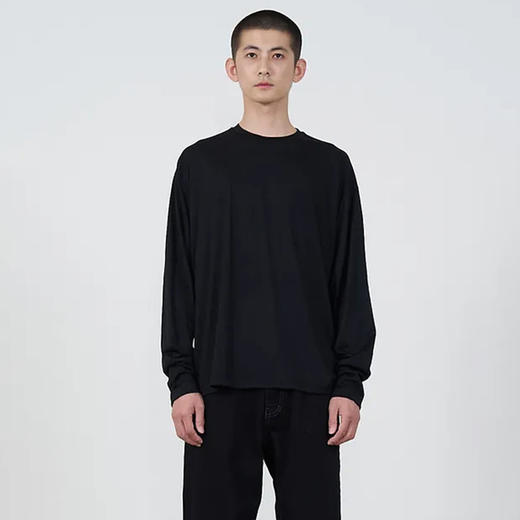 YOKE T-SHIRT LONG SLEEVES 定番款超长有机棉圆领长袖T恤 商品图0