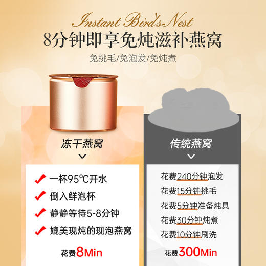 冻干·即冲燕窝礼盒  鲜泡即泡冻干进口燕窝孕妇营养滋补便携送礼礼品 商品图3