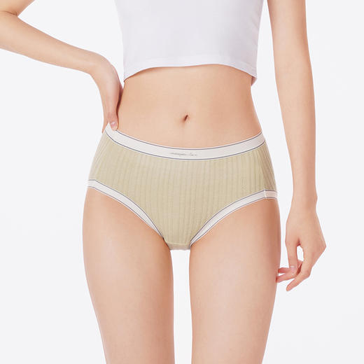 都市丽人内裤纤柔绵三角裤发热螺纹提花女士内裤LKT5M3 商品图1