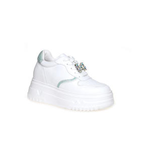 豪麟名鞋奥莱迪嘉女鞋时尚休闲鞋牛皮革DJJGA42WX010绿色  原价1960元