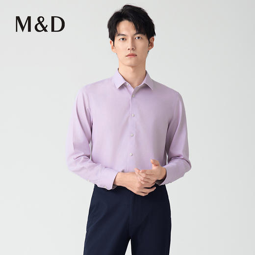 【名盾】100%长绒棉衬衫，触肤柔软，穿着舒适MXCB31655B 商品图3