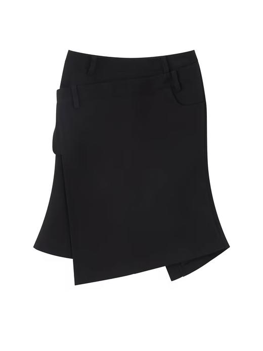 出逃赤岗西/24AWQ86/解构感黑色半身裙 商品图2