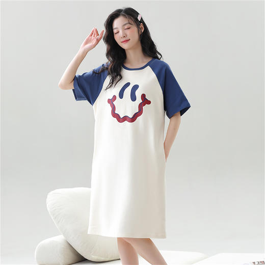 康妮雅女式短袖睡裙 421622548 商品图4