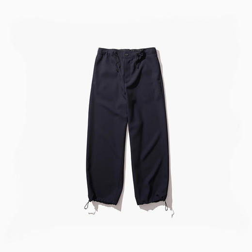 ATON BACK SATIN UTILITY PANTS 缎纹羊毛宽松工装长裤 商品图0