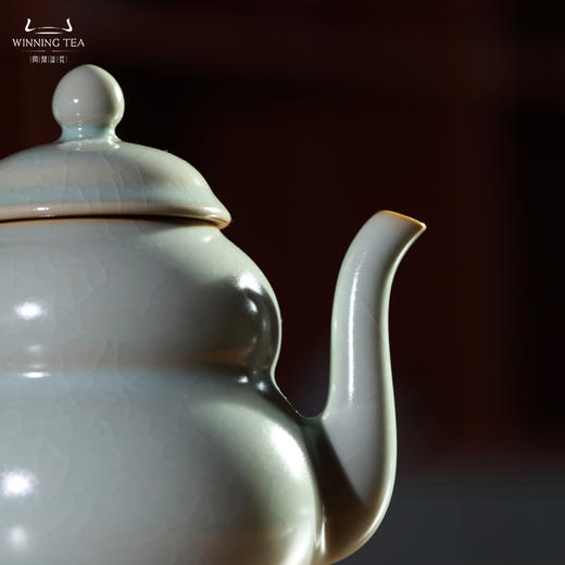 问鼎汝瓷鼎峰系列天青大福禄壶 商品图2
