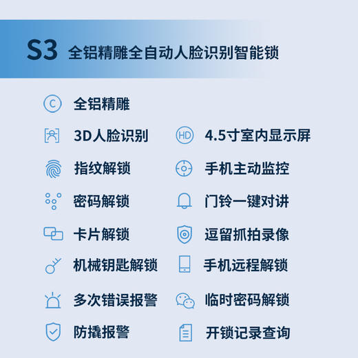 智能锁S3-曜石黑/摩卡金 商品图4