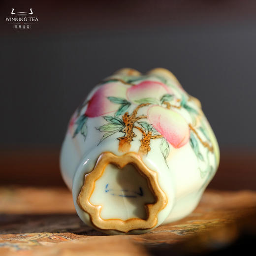 问鼎汝瓷鼎峰系列小佛手杯（五桃）（缺货） 商品图3