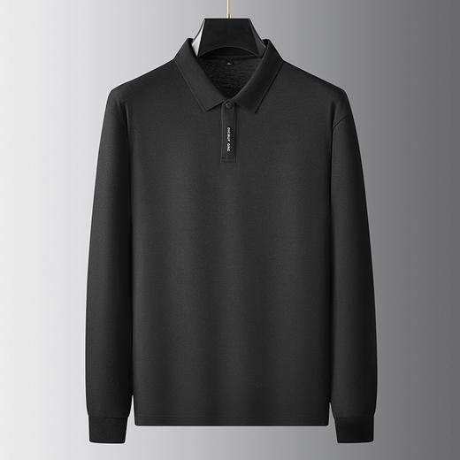 【棉质】【新款DDA】大依优型大码长袖Polo衫翻领加肥加大肥佬休闲商务宽松透气上衣打底 商品图2