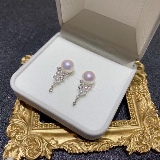 Akoya 海水珍珠耳钉 商品图3