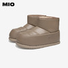 MIO米奥冬季加绒加厚雪地靴可爱圆头短靴时尚百搭靴子女M247643803 商品缩略图2