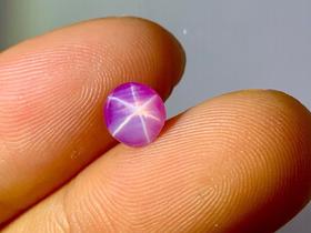 1.24ct极美无烧六芒星光红宝石裸石