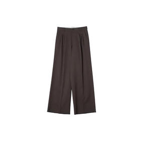 YOKE 3PLEATED WIDE-LEG TROUSERS 高密度澳洲羊毛垂坠阔腿裤